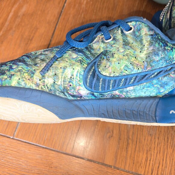 **EVEN** LOWER PRICE** NIKE LaBron James XX21 Abalone Men's Size 9 Shoes - Picture 5 of 7